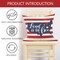 4th of July Patriotic Throw Pillow Covers 18x18 Set of 4 - American Flag Stars and Stripes Outdoor Decor - Red White and Blue USA Cushion Cases for Porch, Patio, & Home Independence Day Decorations